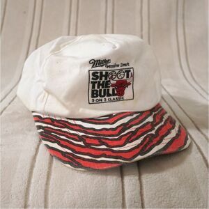 Vintage 90s NBA Chicago Bulls Miller Snapback Cap Hat